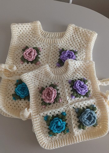 anne kız örgü süveter - Görsel 7