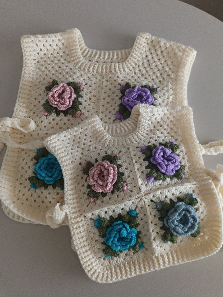 anne kız örgü süveter - Görsel 3