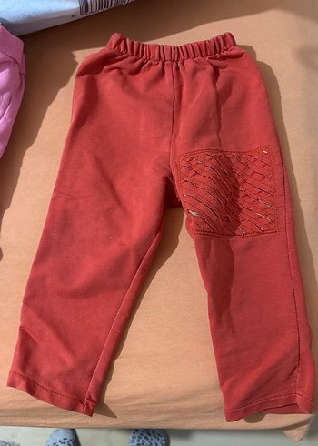 Kız Çocuk Pembe Rahat Kesim Eşofman Altı - Görsel 2