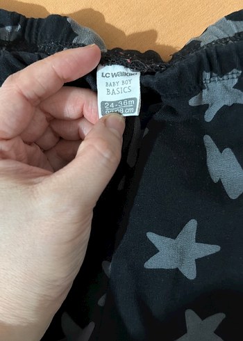 Kız Çocuk Lacivert Yıldız Desenli Tayt - Görsel 2