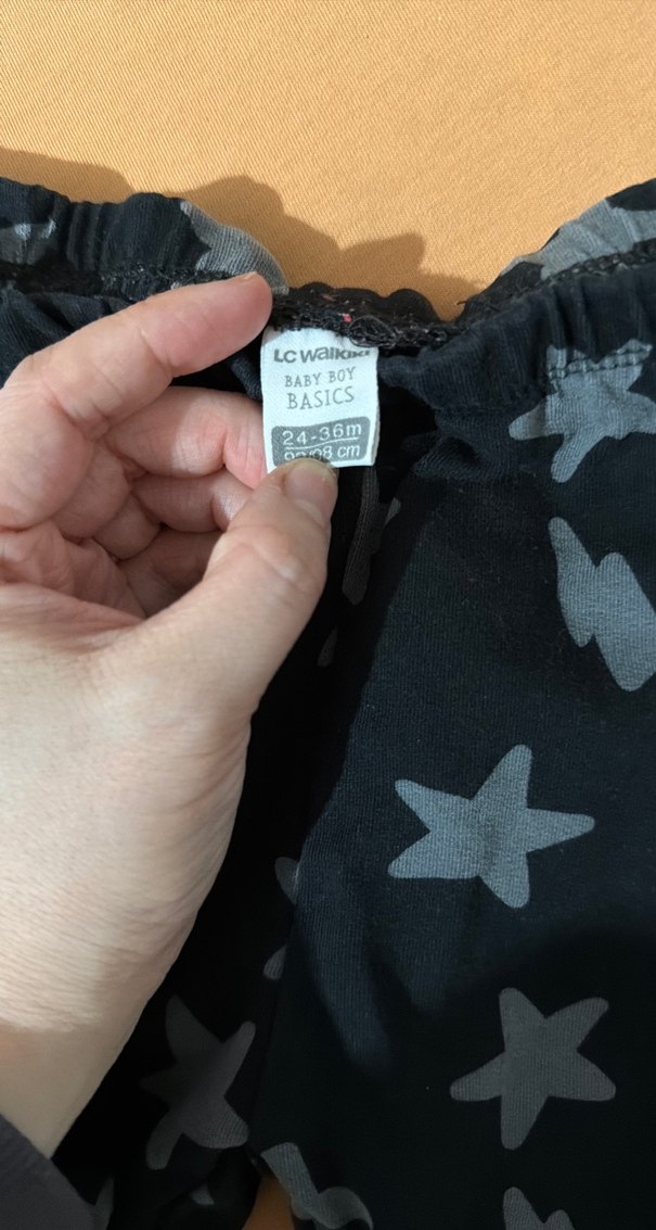 Kız Çocuk Lacivert Yıldız Desenli Tayt - Görsel 2