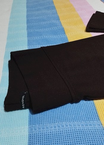 l Beden kahverengi Renk Kadın Kahverengi Tayt Velcro Detaylı