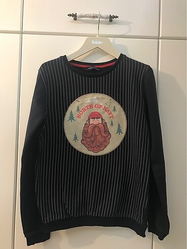 North of navy erkek çocuk sweatshirt