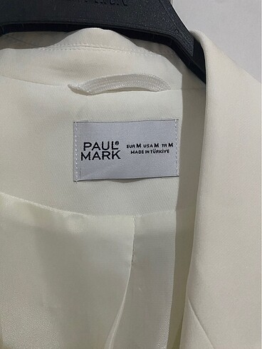 m Beden beyaz Renk Paulmark Blazer