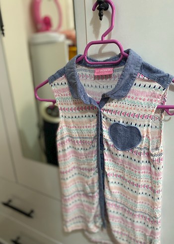 LC Waikiki Kız Çocuk Desenli Elbise - Görsel 3