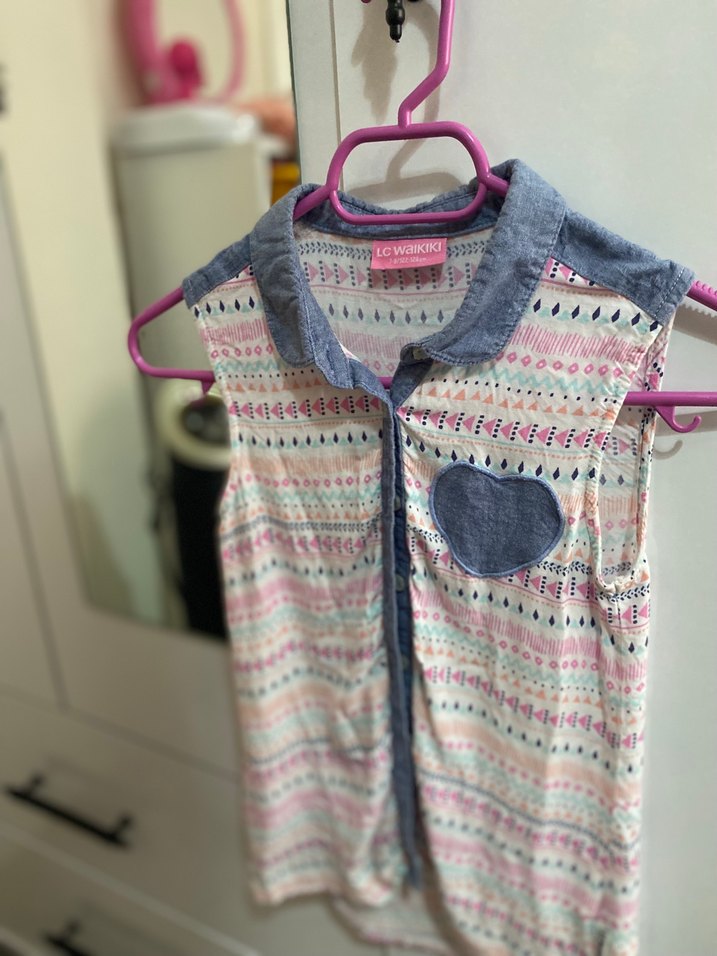 LC Waikiki Kız Çocuk Desenli Elbise - Görsel 2