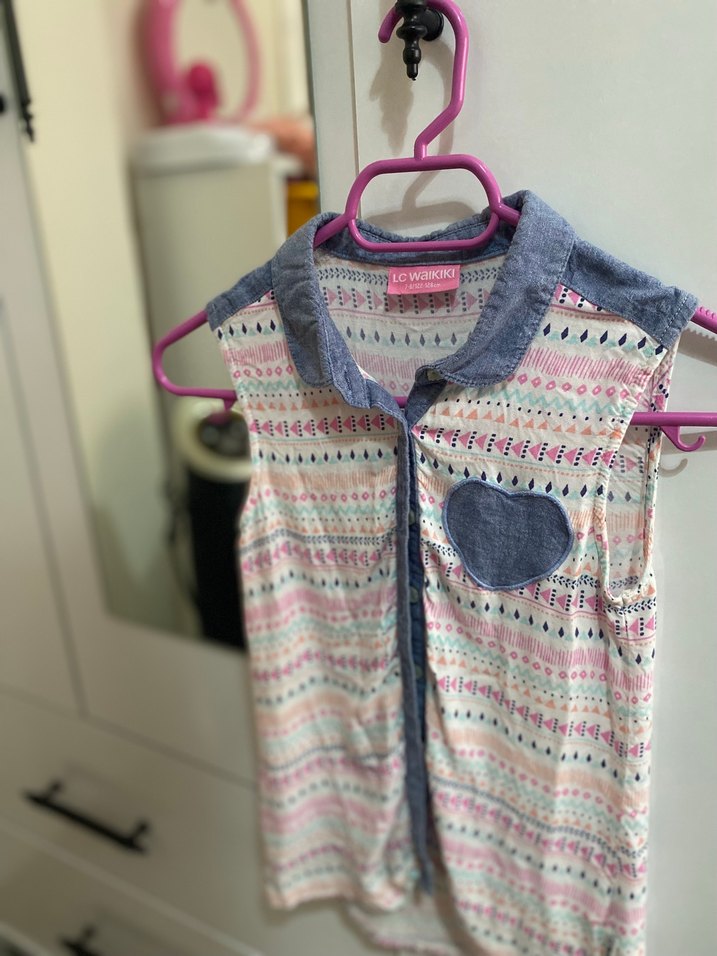 LC Waikiki Kız Çocuk Desenli Elbise - Görsel 3