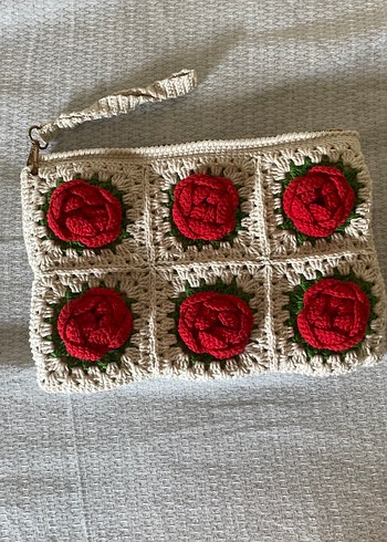 El Örgüsü Kadın Clutch Çanta