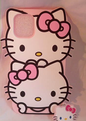 Pembe Hello Kitty ,14 pro ve 14 promax telefon kılıfı - Görsel 3