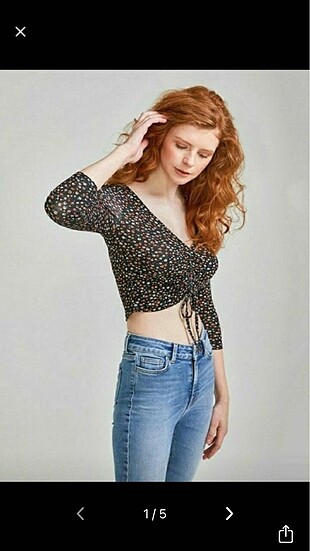 Crop bluz crop üst