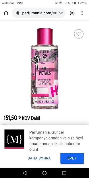 diğer Beden çeşitli Renk Victoria's Secret's Pink Parfüm 
