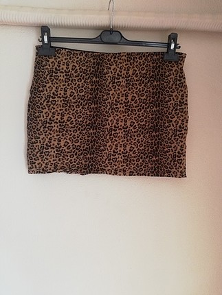 leopar mini etek