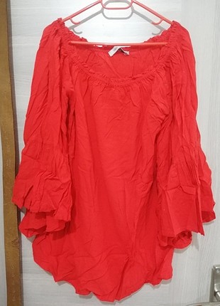 40 Beden kırmızı Renk Polo garage bluz