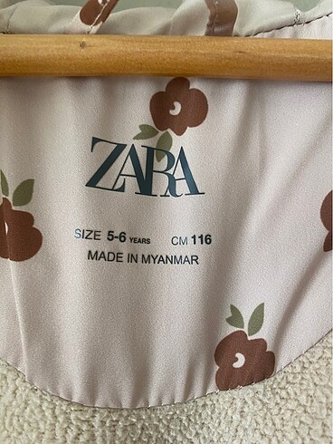 6 Yaş Beden Zara Kız Çocuk Mont