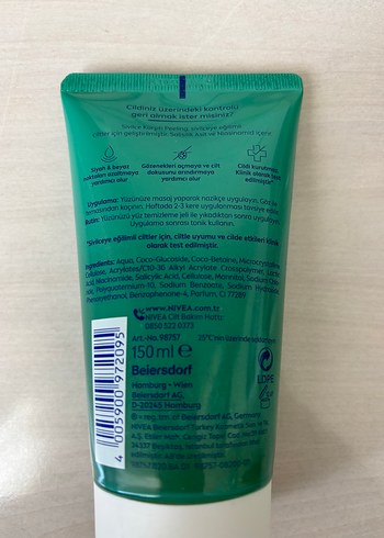 Beden Nivea Derma Skin Clear Sivilce Karşıtı Peeling