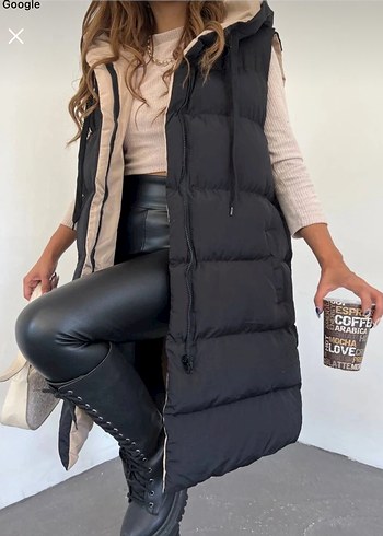 Uzun Kadın Şişme Yelek - Görsel 2