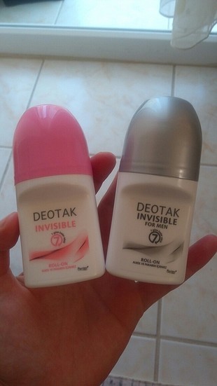 Deotak INVISIBLE Rollon 35ml. Bay ve Bayan 2 adet fiyatı