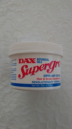 Dax Süpergro 198gr. Saç güçlendirici ve uzatıcı bakım yağı. 