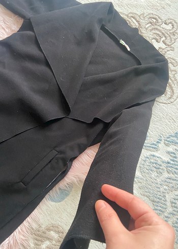 Siyah Kuşaklı Kadın Kaban - Görsel 3