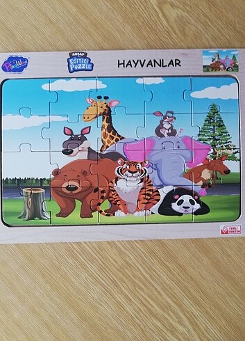 Playwood Ahşap Puzzle Hayvanlar 