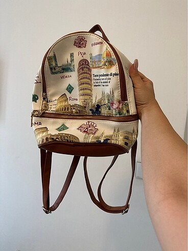 İtalya temalı sırt çantası