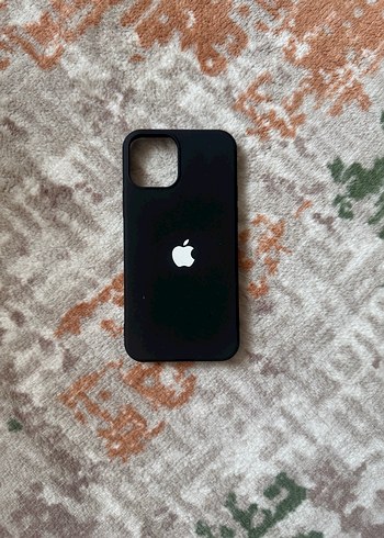 Siyah Apple Logolu Telefon Kılıfı