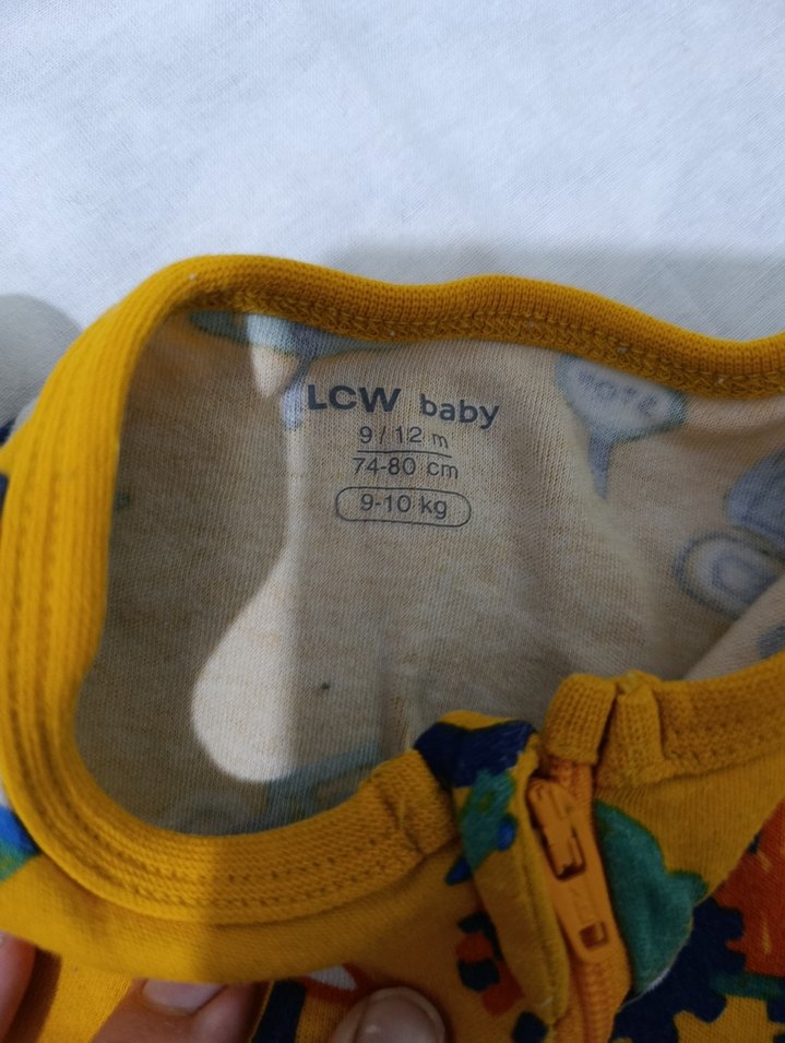 Renkli Baskılı Fermuarlı Bebek Tulumu - Görsel 2