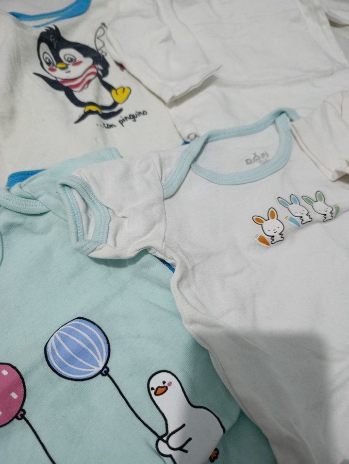 Bebek Erkek Kısa Kollu Pamuklu Body - Görsel 2