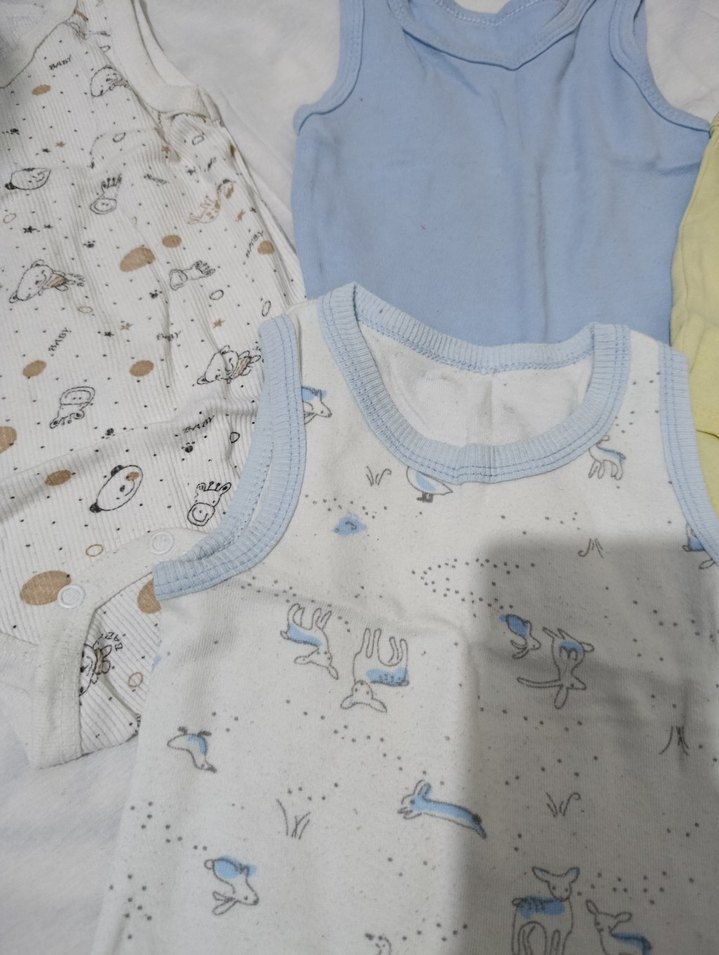 Pamuklu Kolsuz Bebek Body Seti - Görsel 2