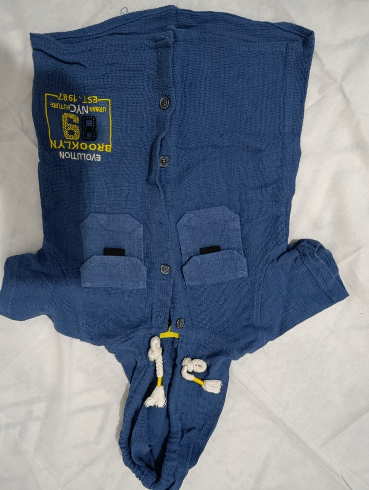 Erkek Çocuk Kapüşonlu Denim Gömlek takım - Görsel 2