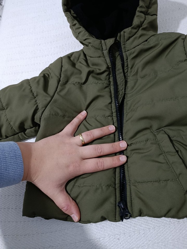 Kapüşonlu Erkek Çocuk Hırka Mont - Görsel 5