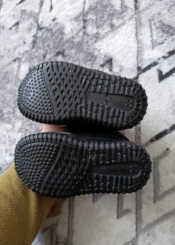 Gezer Gri Erkek Çocuk Sıcak Ev Terliği Velcro - Görsel 3