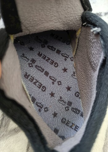 Gezer Gri Erkek Çocuk Sıcak Ev Terliği Velcro - Görsel 4