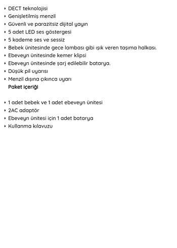 VTech BM1100 Dijital Bebek Telsizi Beyaz - Görsel 3