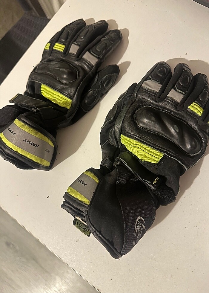 S Beden AROSEV Marka Korumalı Fosforlu Motosiklet Eldiveni - Görsel 4