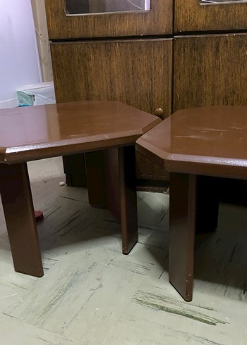 Kahverengi üçlü Masa Takımı - Görsel 4