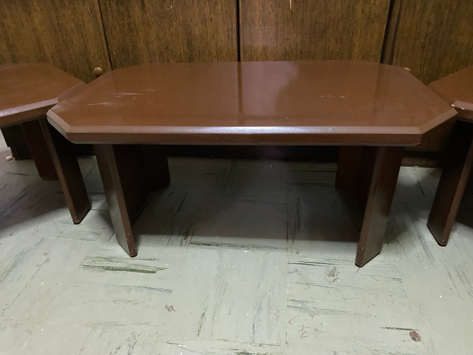 Kahverengi üçlü Masa Takımı - Görsel 2