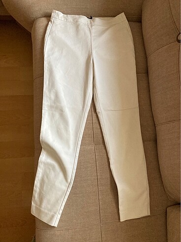 Beyaz kumaş pantalon