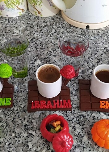 Karaca Kişiye özel kahve fincan ve lokumluk
