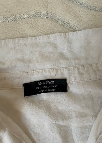Bershka Beyaz BağlamalıGömlek - Görsel 4