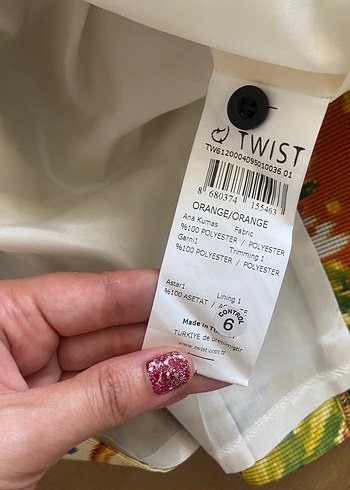 Twist Twist Desenli Bohem Midi Kalem Etek