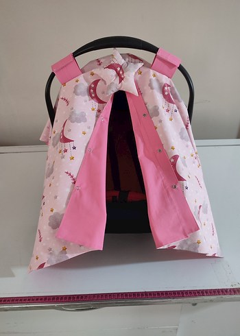 Premier Pembe Bebek puset örtüsü ve baybinest Bebek yatağı