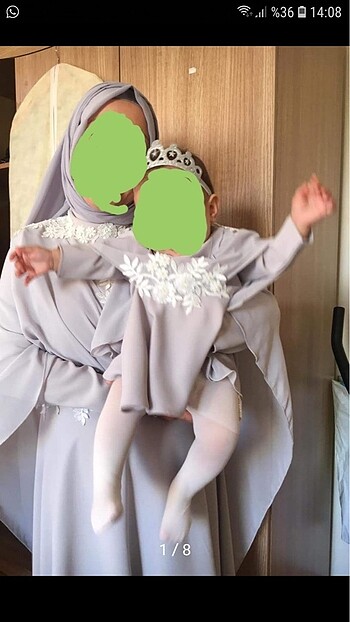 Diğer Anne bebek kombin tesettür abiye