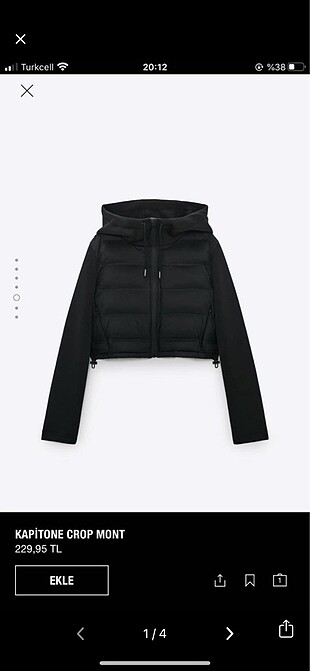 Zara crop ceket