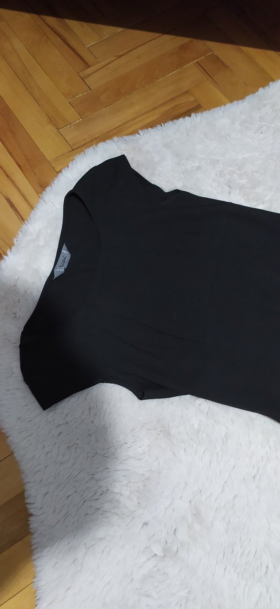 Siyah Midi Elbise - Görsel 3