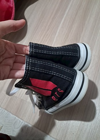 Siyah Kadın Spor Ayakkabı Yüksek Tabanlı - Görsel 5