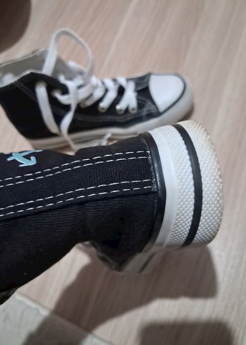 Siyah Kadın Spor Ayakkabı Yüksek Tabanlı - Görsel 2