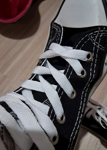 Siyah Kadın Spor Ayakkabı Yüksek Tabanlı - Görsel 4