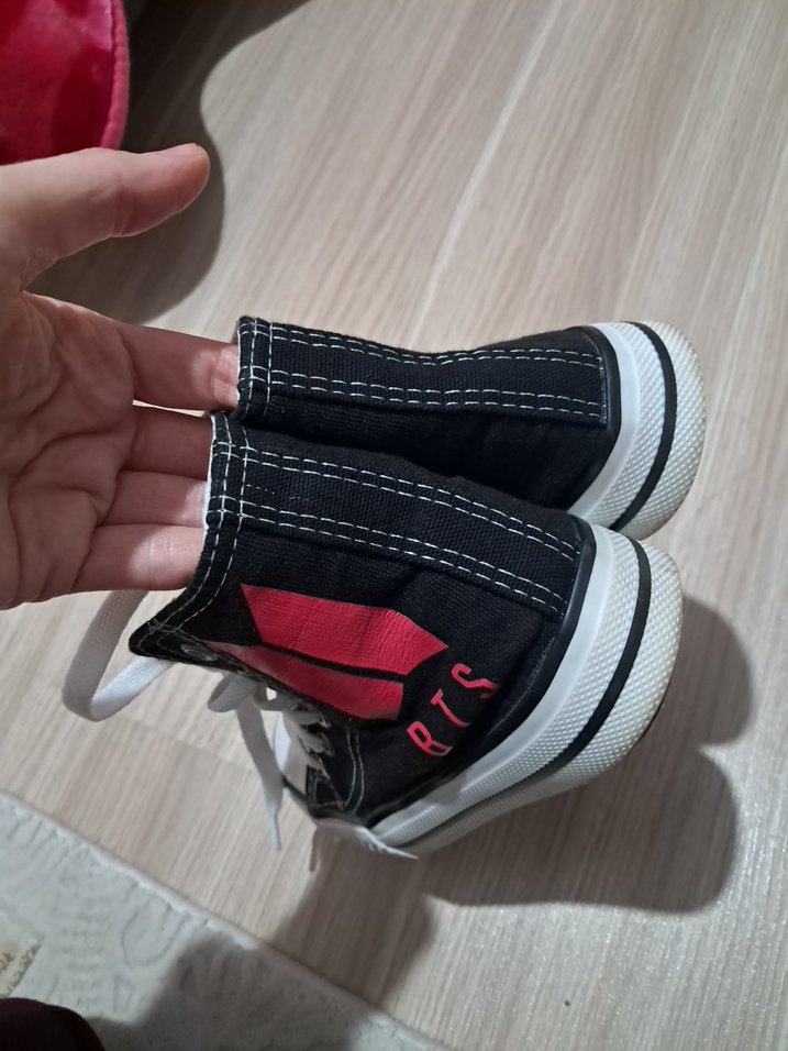 Siyah Kadın Spor Ayakkabı Yüksek Tabanlı - Görsel 5