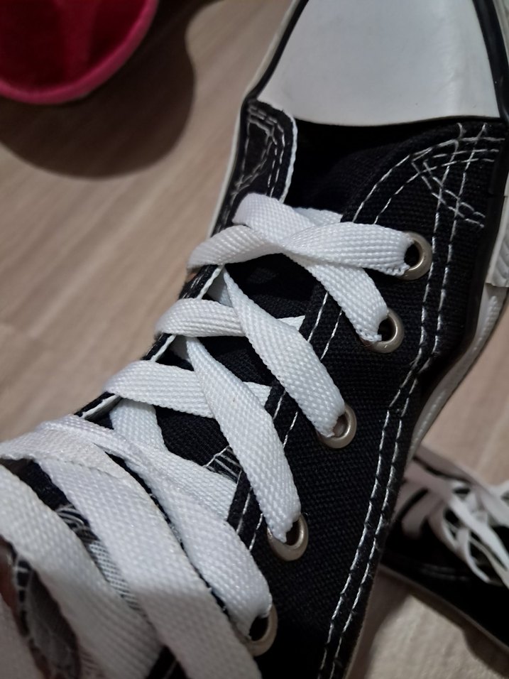 Siyah Kadın Spor Ayakkabı Yüksek Tabanlı - Görsel 4